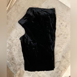 Jcrew black velvet pants